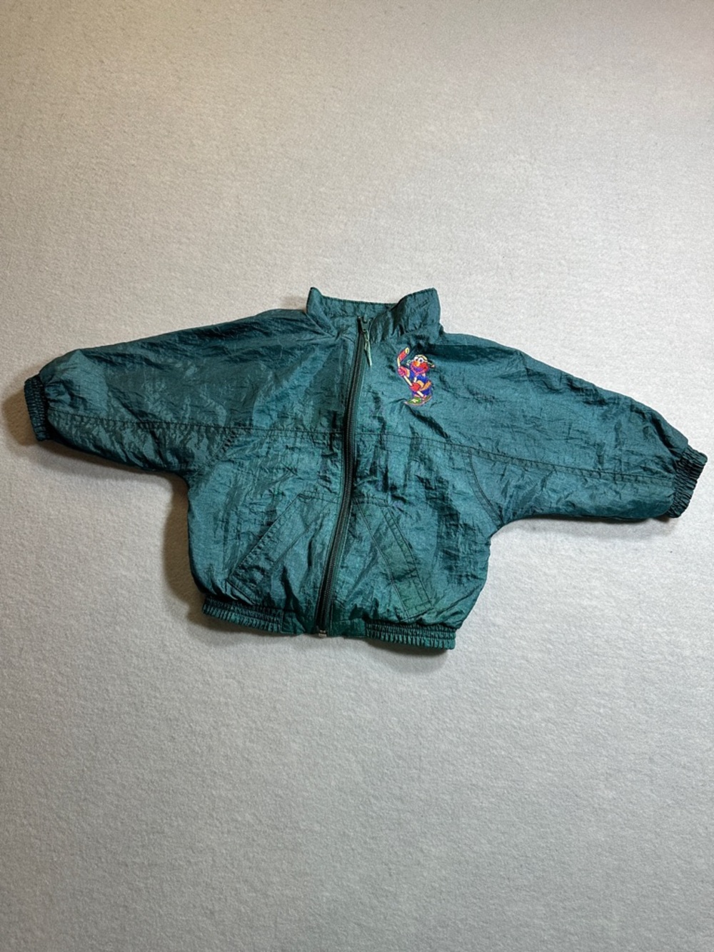 Vintage Sesame Street Elmo Windbreaker Toddler 12 Months Jacket Green